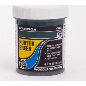 Modelová železnice barva na vodní podklad tmavě zelená Woodland Scenics CW4532