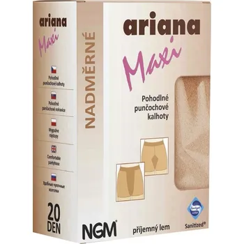 Dámské punčochy ARIANA MAXI nadměrné punčochové kalhoty 170-132/140 černá