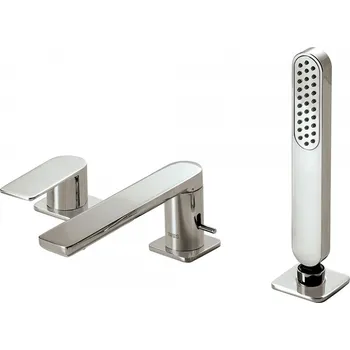 Vodovodní baterie TRES LOFT ocel Stojánková vanová baterie 20016203AC