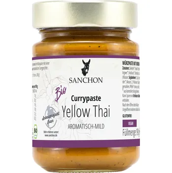 Omáčka Sanchon Kari pasta Yellow Thai 190 g bio