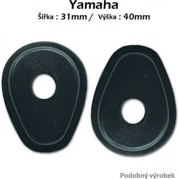 Osvětlení pro motocykl Indy Spacer ISY2 (záslepka do kapoty pod blinkry), karbonový, Yamaha, R1 od 02/R6 od 03, 31x40