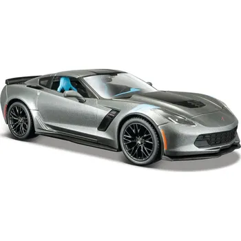 Hračka Maisto - 2017 Corvette Grand Sport, metal šedá, 1:24