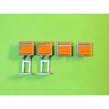 Modelová železnice poštovní schránky České 2+2ks BDDP 23344