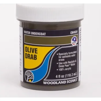 Modelová železnice barva na vodní podklad hnědá Woodland Scenics CW4534