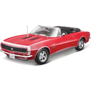 Hračka Maisto - 1967 Chevrolet Camaro SS 396 Convertible, červená, 1:18