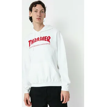 Pánská mikina Thrasher Skate Mag HD (white/red) XL, bílá