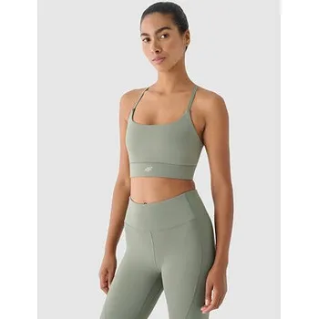 Podprsenka Dámská sportovní podprsenka 4F velikost XL khaki