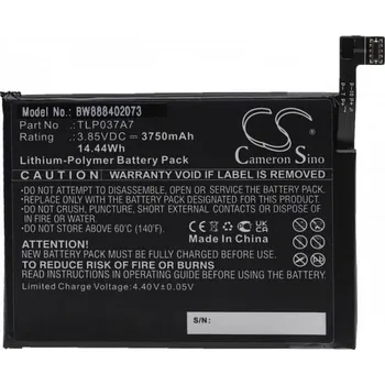 Baterie pro mobilní telefon VHBW Baterie pro Alcatel TCL Plex, 3750 mAh