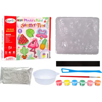 Výuková hračka Mamido Sada na výrobu magnetů ze sádry letní motivy