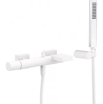 Vodovodní baterie TRES PROJECT bílá-mat Baterie pro vanu-sprchu 21117001BM