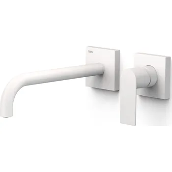 Vodovodní baterie TRES LOFT bílá mat Umyvadlová baterie podomítková, ramínko 240 mm 20030002BM