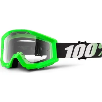 Motocyklové brýle MX brýle 100% Strata Arkon čiré plexi s čepy pro slídy