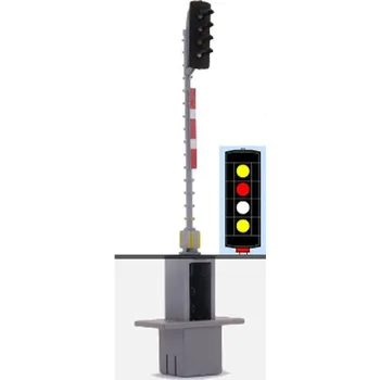 Modelová železnice návěstidlo AŽD odjezdové ( Ž,Č,B,Ž ) Němeček h490s