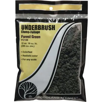 Modelová železnice foliáž jemná/střední lesní zelená Woodland Scenics FC138