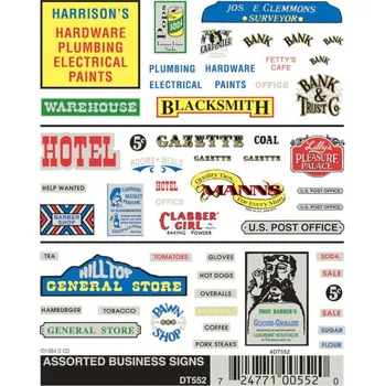 Modelová železnice propisot reklamní cedule Woodland Scenics DT552