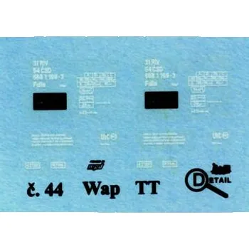 Modelová železnice obtisk Falls/Wap ČSD Detail 3044