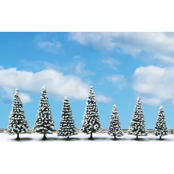 Modelová železnice zasněžené jedle 7ks Noch 25087