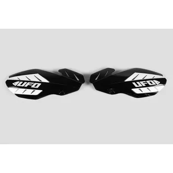 UFO kryty rukojetí FLAME YAMAHA YZF 250/450 14-17, barva černá/bílá (s uchycením)