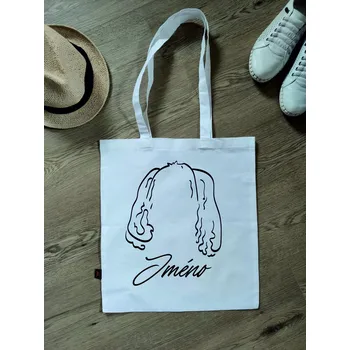 Dodík látková taška Pes uši 29, 38x42cm