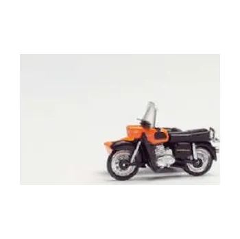 autíčko MZ 250 s postranním vozíkem oranžová Herpa 053433-005