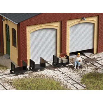 Modelová železnice plošinové vozy s čelními stěnami - atrapa Auhagen 41704