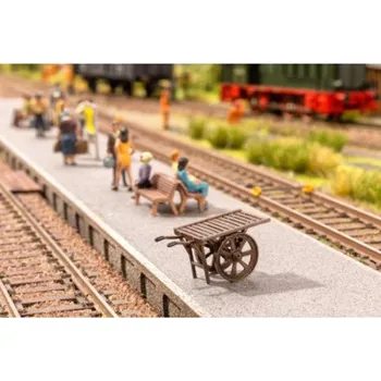 Modelová železnice nádražní vozík - 3D minis - doprodej Noch 13820