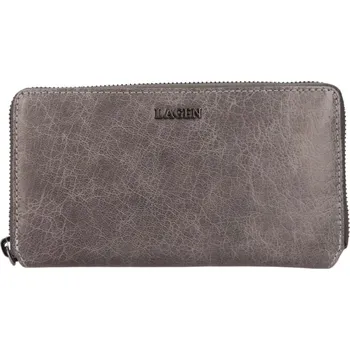 Lagen dámská kožená peněženka šedá LG-7654 grey