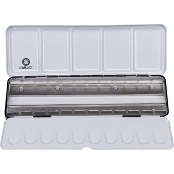 Prázdná plechová krabička pro akvarely Rembrandt 24 ks