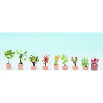 Modelová železnice okrasné rostliny v květináčích Noch 14082