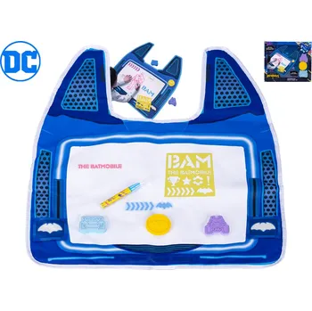 omalovánky Mikro trading DC Batwheels - Sada vodních razítek s perem a podložkou