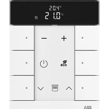 vypínač ABB TENTON Ovladač 2CKA006220A0864 6násobný s termostatem, studio bílá, SBR-F-6.0.1-84 2CKA006220A0864