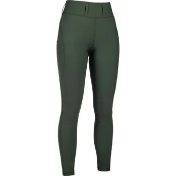 Jezdecké kalhoty HKM Legíny jezdecké Jil High Waist HKM, s gripem na kolenou, olive green 44