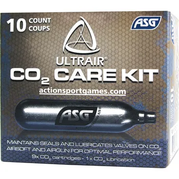 Bombička CO2 12g - 9x + 1ks se silikonem