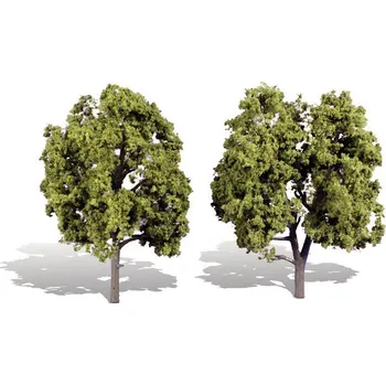 Modelová železnice světle zelené listnaté stromy střední 2 ks Woodland Scenics TR3512