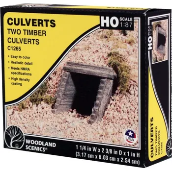Modelová železnice vodní propustek dřevěný Woodland Scenics C1265