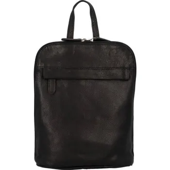 Městský batoh Praktický kožený batoh Greenwood lucky Lu, černá