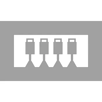 Modelová železnice koncové vlakové tabulky s úchyty FR 4 ks Nürnberger Modelleisenbahnen 950094