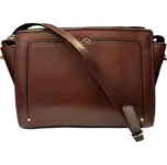 KATANA crossbody kožená kabelka tmavě hnědá 66814-03