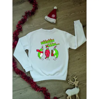 Pánská mikina Pánská mikina Vánoce Tučňáci koledníci Barva skladem: Bílá, Velikost: M