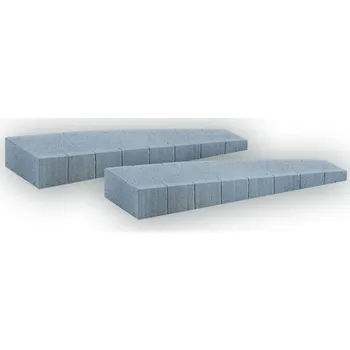 Modelová železnice obloukové zakončení k nástupišti 2ks Noch 66018