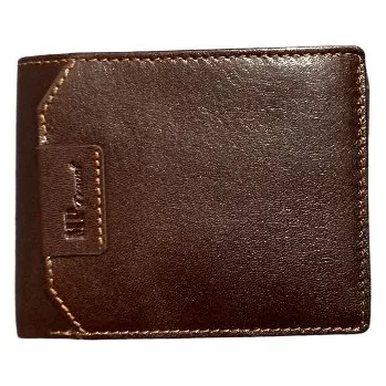 Peněženka Marta Ponti kožená pánská peněženka bez zapínání hnědá B120636R ruf