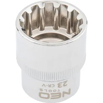 Gola hlavice Zásuvka drážková 1/2", 23 mm 08-595 NEO TOOLS