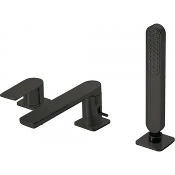 Vodovodní baterie TRES LOFT černá-mat Stojánková vanová baterie 20016203NM