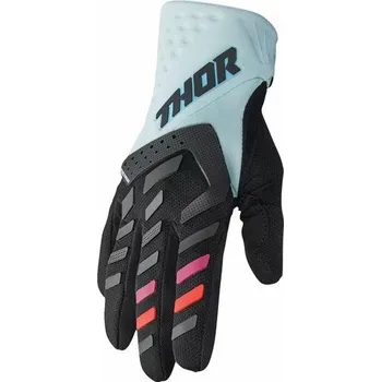 Rukavice THOR SPECTRUM WOMAN BLACK/MINT motokrosové rukavice Velikost.: M