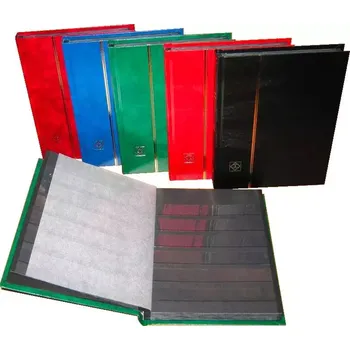 Obal pro sběratelský předmět Leuchtturm Zásobník na známky BASIC, A5, 32 ks černých listů zelené