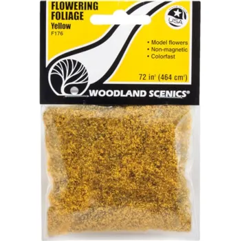 Modelová železnice květinová foliáž žlutá Woodland Scenics F176