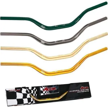 ACCEL řídítíka hliníková 28,6mm TAPER MX vzor YAMAHA YZ vysoká (7075-T6) ERGAL barva žlutá (šířka 803mm, výška 92mm)