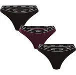 3PACK dámská tanga HUGO vícebarevná (50495870 520) XS Možnost vrácení zboží ZDARMA do 120 dnů!