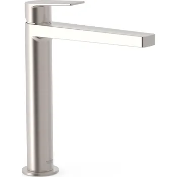 Vodovodní baterie TRES PROJECT ocel umyvadlová baterie v. 200mm 21120301AC