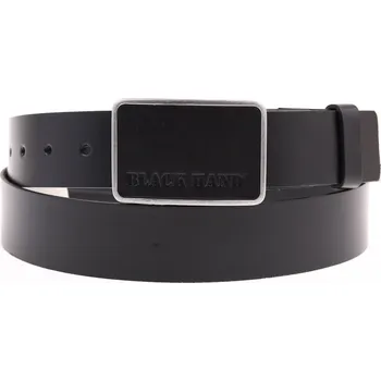 Opasek Pánský kožený opasek Black Hand 018-98 černý Velikost = obvod pasu (cm): 85 cm